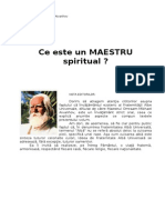 Ce Este Un MAESTRU Spiritual