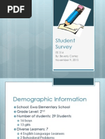 Student Writing Survey