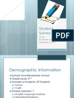 Student Writing Survey