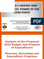 Analysis of the Proposed 2015 Budget and Program of Expenditures  Revenue, Borrowing and Expenditure Programs 