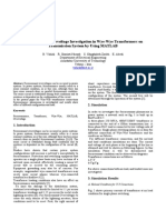 Ferroresonant Overvoltage Investigation in Wye-Wye Transformers on Transmission System by Using MATLAB