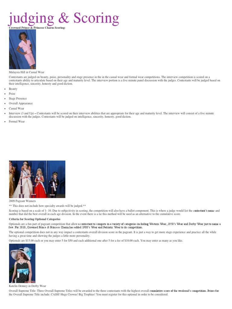 criteria for judging.docx Clothing Fashion & Beauty