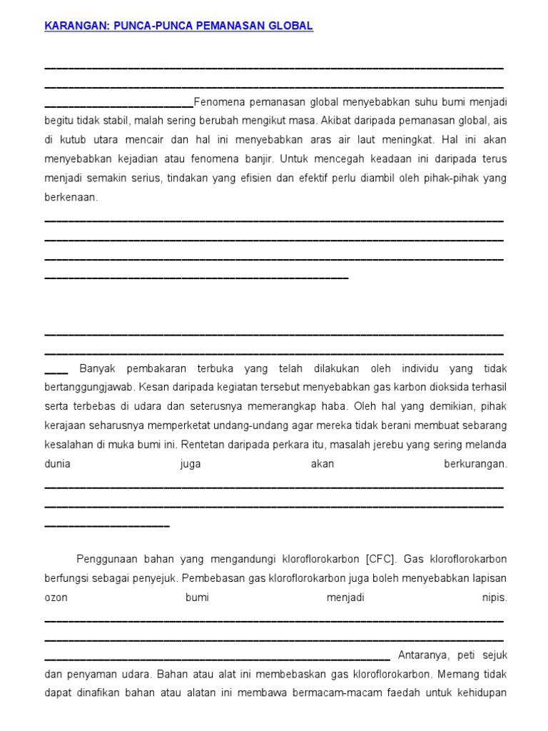 Punca Pemanasan Global Edisi Pljr Pdf