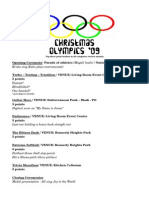 Olympic Schedule 09