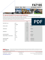 Technical Data Sheet Air Filtration / Auto Air: For Light-Duty Passenger Car Air Induction System Applications