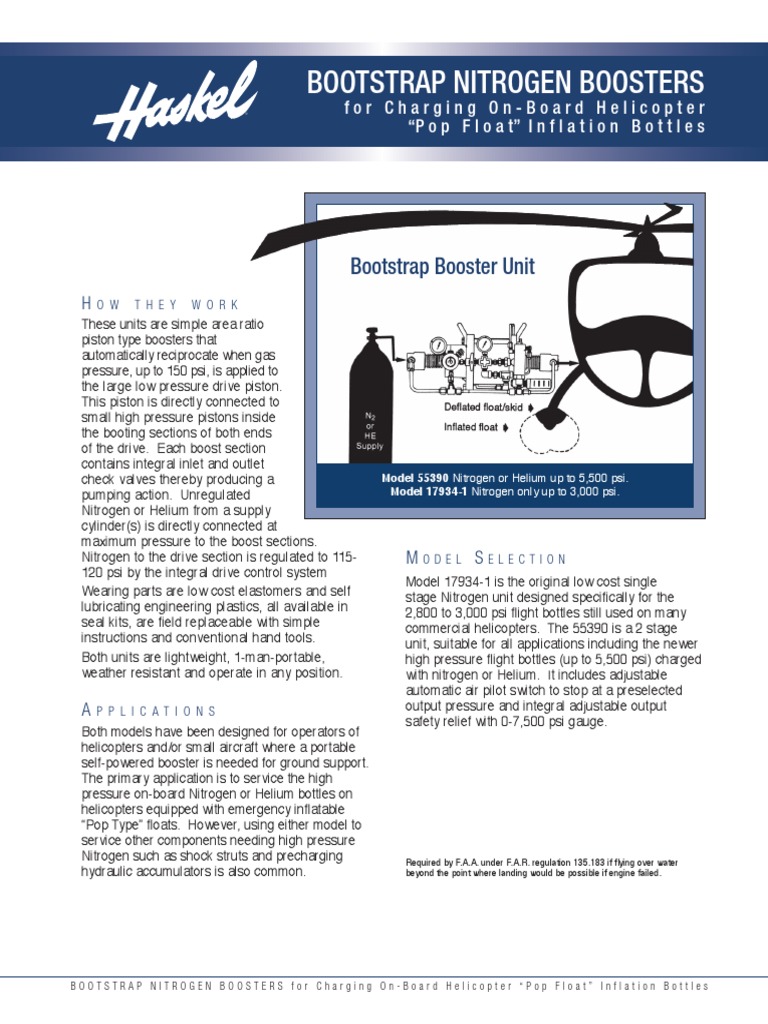 Bootstrap Nitrogen Boosters PDF PDF Valve Turbocharger