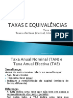 Taxas e Equivalências PDF