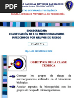 Clase 4 BIOSEGURIDAD Clasificación de microorganismos GR 2014-2.pdf