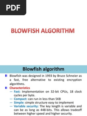 Blowfish Pdf Public Key Cryptography Key Cryptography