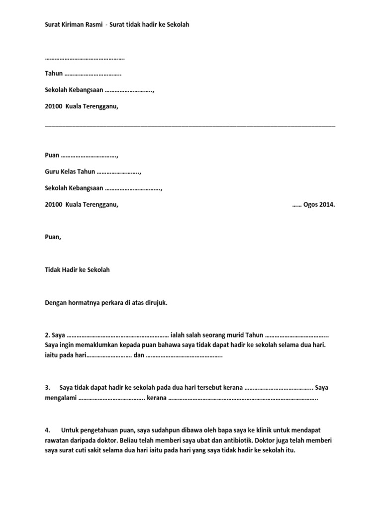 Surat Kiriman Rasmi Pdf