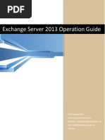 Exchange Server 2013 Operation GuideV3