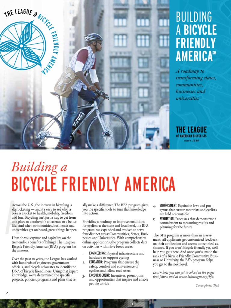 Building A Bicycle Friendly America | PDF | Cycling Infrastructure | Trail