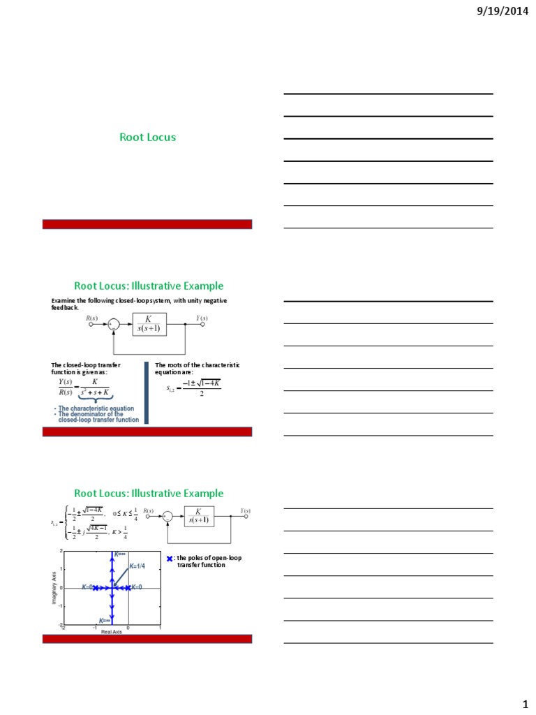 Root Locus: Illustrative Example | PDF | Abstract Algebra | Systems Theory