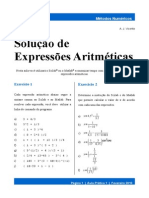 Solucao de Expressoes Aritmeticas PDF