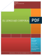 Monografia El Lenguaje Corporal
