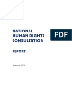 National Human Rights Consultation: September 2009