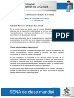Actividad de Aprendizaje Unidad 2 Planificación Estratégica de La Calidad PDF
