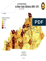 Deer Collisions by County 2009 2013