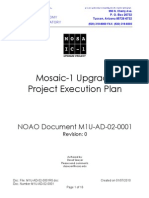 Mosaic-1 Upgrade Project Execution Plan: NOAO Document M1U-AD-02-0001