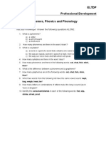 Eltdp Professional Development Phonemes, Phonics and Phonology