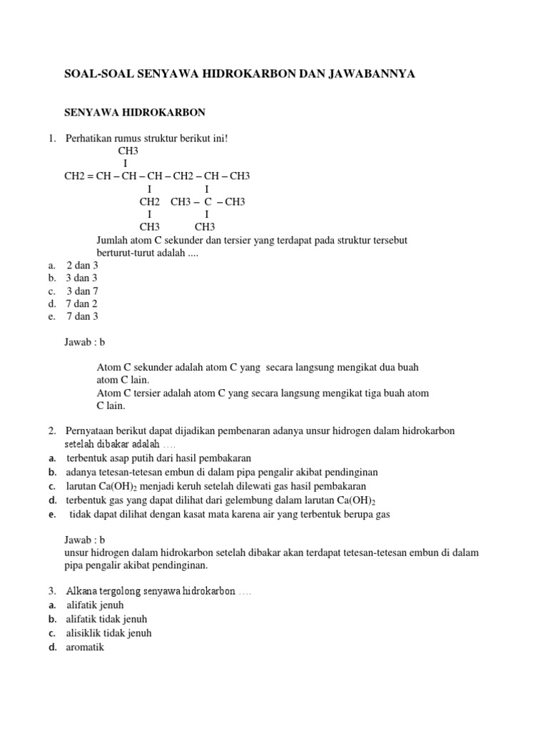 Alkana Tergolong Senyawa Hidrokarbon Masnurul