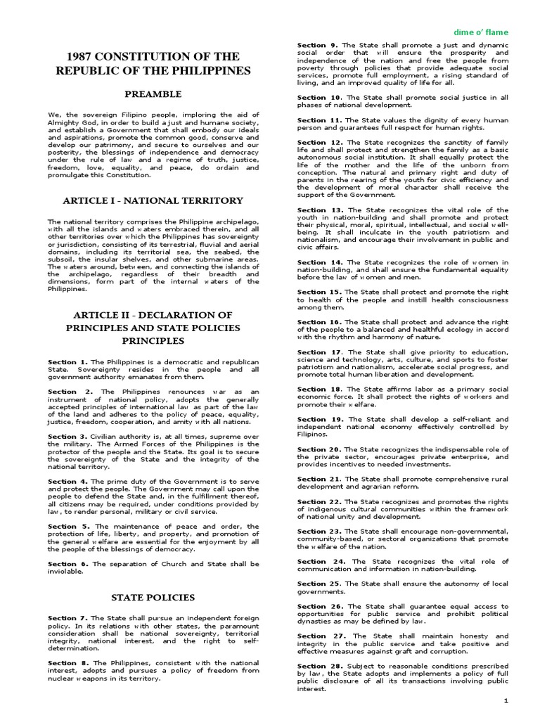 Consti Verd Codal For Print | PDF | United States House Of ...