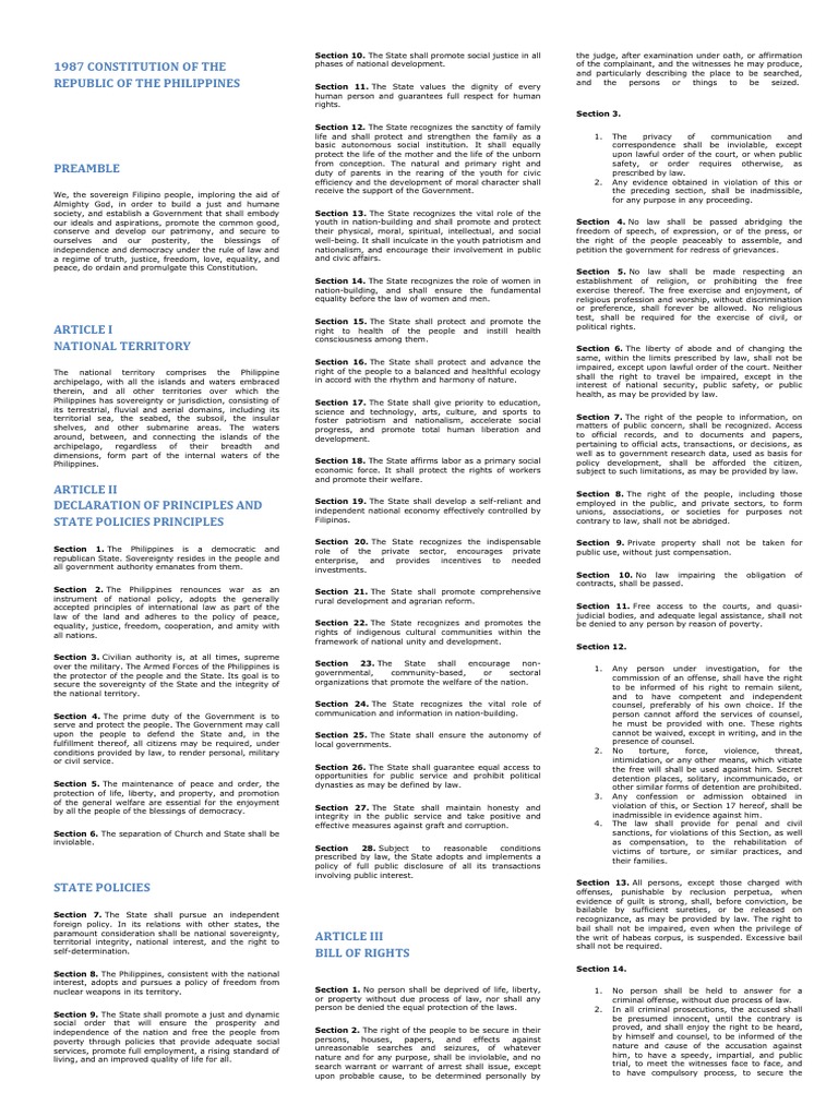 A3 Consti Codal | PDF