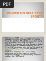 4 Power On Self Test (Post)