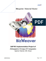 Business Blueprint: Material Master: SAP R/3 Implementation Project of