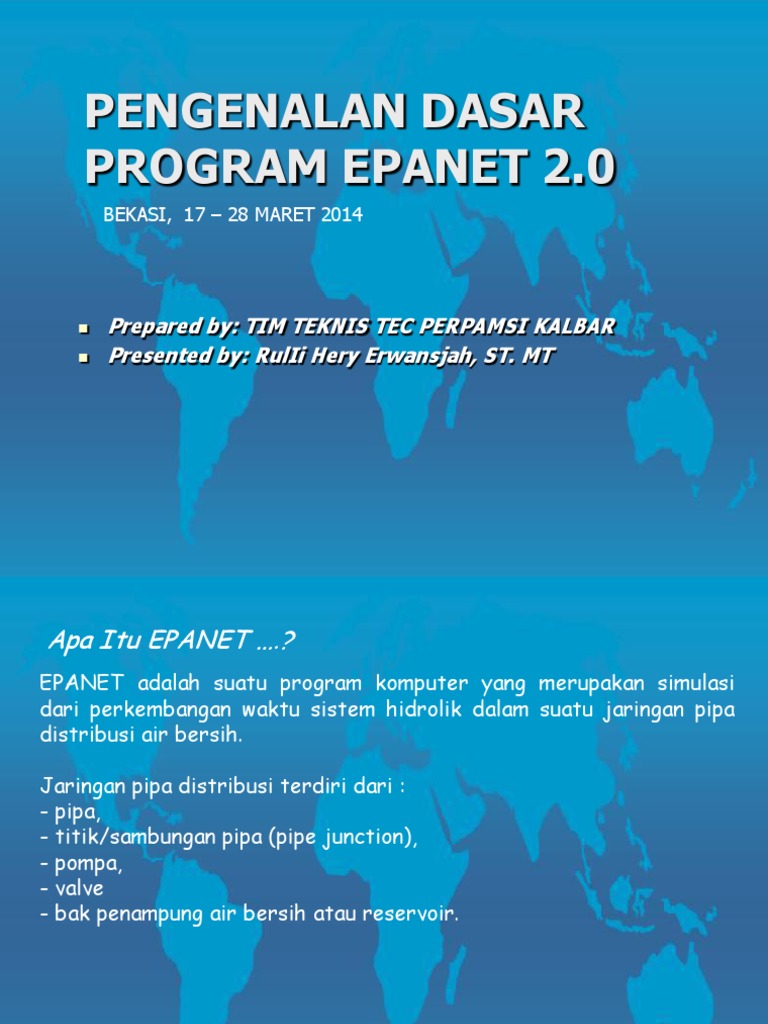 Pengenalan Program EPANET 2.0 | PDF | Komputer