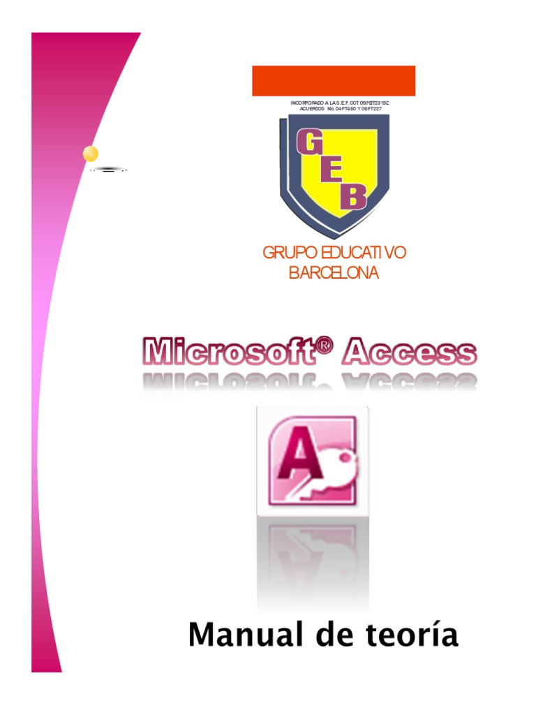 Manual De Access Pdf Pdf Tabla Base De Datos Point And Click