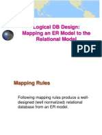 Logical DB Design: Mapping An ER Model To The Relational Model