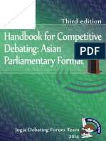 JDF Handbook for Asian Parliamentary Third Edition