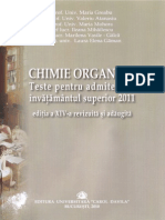 Chimie Organica Teste Admitere Medicina 2011 Bucuresti