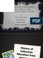 History of Indonesia Education and Inclusive Education