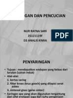 Penyaringan Dan Pencucian Pada Gravimetri