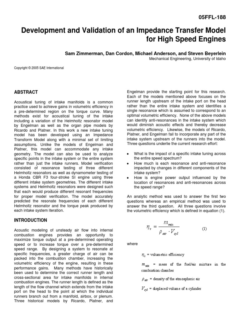 FSAE Intake Manifold | Download Free PDF | Internal Combustion Engine ...