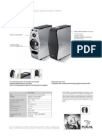 Focal Xs Book Specification Sheet2