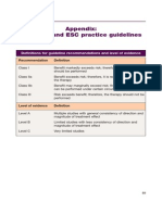 Appendix: ACC/AHA and ESC Practice Guidelines: Definitions For Guideline Recommendations and Level of Evidence