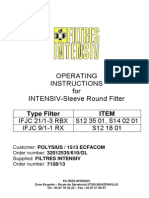 INTENSIV Filter Operating Instructions