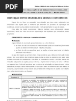 E. Gerais VS E. Específicos