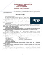 Subiecte Admitere Spaniola 2004 Academia Nationala de Informatii Din Bucuresti Otopeni