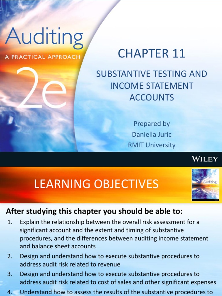 Substantive Testing for Income Statement Accounts | PDF | Audit | Expense