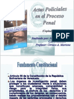 Actas Policiales en El Proceso Penal - PPSX