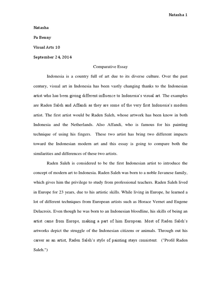 Comparative analysis essay on two articles example image