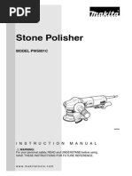 Makita PW5001C Stone Polisher Manual