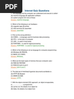 Basic Computer Quiz Questions With Answers | PDF | C (Programming ...
