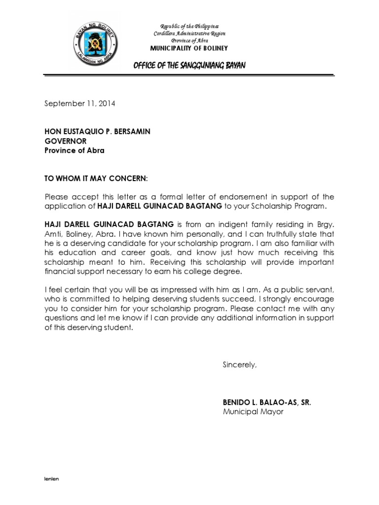 Request Letter To Mayors Office Omaha