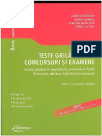 Teste Grila Pentru Concursuri Si Examene Gabriela Raducan PDF