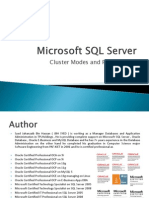 Microsoft SQL Server Clusters